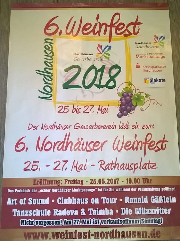 6. Weinfest in Nordhausen