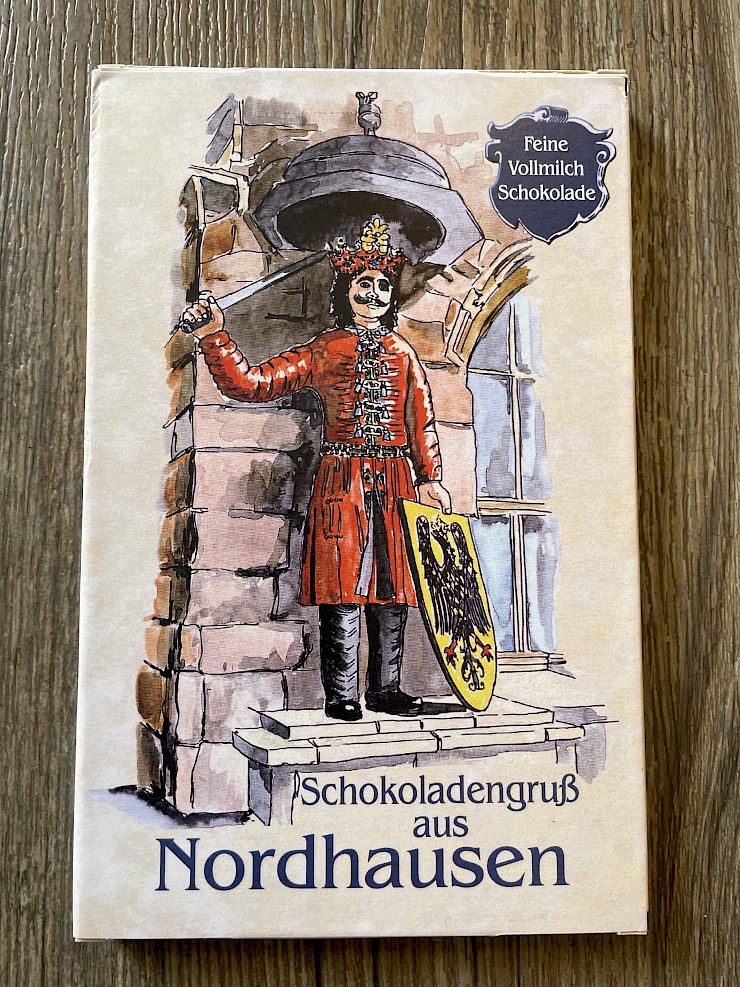 Tafel "Schokoladengruß aus Nordhausen"