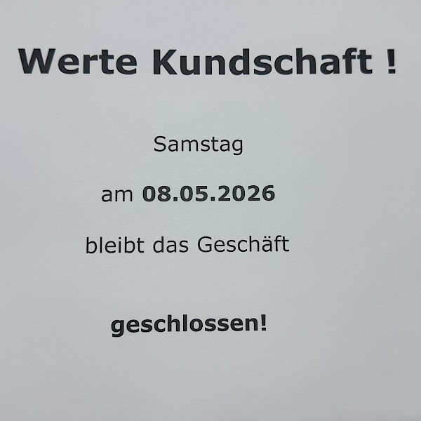 ...am Montag geht es weiter!